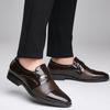 FashionMen's Leather Casual Business Shoes Men Buckle Party Wedding Loafers Retro Monk Shoe Men Outdoor Driving Flats moccasins