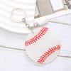 Acrylic Baseball Keychain with Tassel - Women's Sports Style Bag & Car Pendant