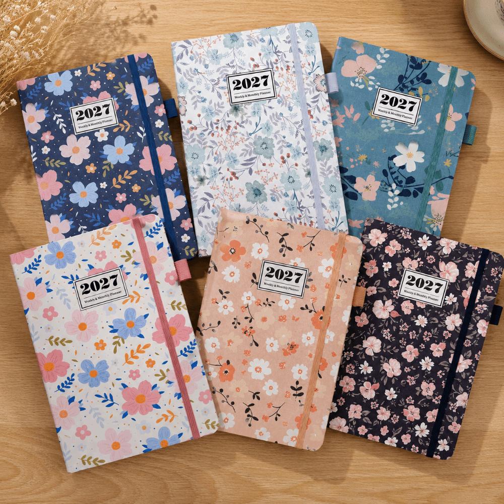 English A5 Agenda Planning Notebook Flower Design To-do List Notebook Diary Writing Pads  Business