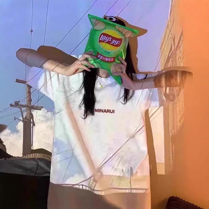 Dospívající čínský trend Těžké unisex PUNK tričko s pěti rukávy pro páry