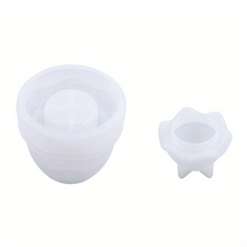 DIY Christmas Snowman Crystal Epoxy Resin Mold Christmas Tree Storage Jar Bottle Silicone Mold