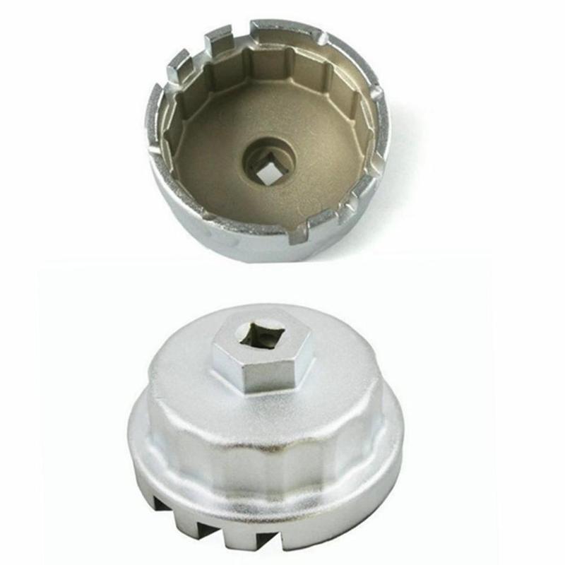 64.5mm 14 Flute Aluminum Oil Filter Wrench Cap Socket Remover Tool for Lexus Toyota Corolla RAV4 Camry Highlander Tundra