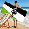 Borussia Mönchengladbach Print Strandtuch, Großes Weiches Schnelltrocknendes Handtuch für Strand Camping Schwimmen