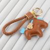 Cartoon Style Pony PU Keychain Candy Color Year Horse Mascot  Zodiac Celebration