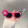 Lustige Party Erwachsene Requisite Brillen Po Dekor Hawaii Strand Ausgefallene Sonnenbrille Sonnenblumenförmige Modebrillen für Damen