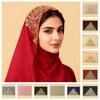 Beaded Hijab Scarf Chiffon Hijab Shawl Ramadan Gift Islamic Headscarf  Teenage Girls