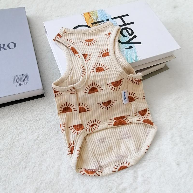 Pet Vest Four Seasons Thin Anti-hair Loss Teddy Pomeranian Cat Universal Four Feet Two Feet Puppy Clothes XS(old)