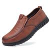 Fashion Leather Men Casual Shoes Brand Formal Mens Loafers Moccasins Breathable Slip On Retro Driving Shoes Men Sneakers Plus Size 39-48