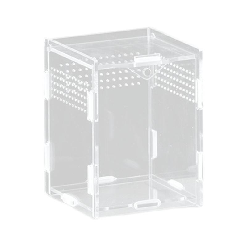 Acrylic Pet Terrarium Enclosure Cage For Small Reptiles With Breathable Airflows Holes Design Jumping Spiders Habitat Box