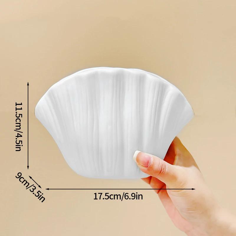 

Креативная ваза из пластика в форме ракушки, домашний декор, складная гидропонная ваза для цветочной композиции, ландшафтное искусство для гостиной, прихожей, цветочный горшок