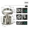 304 Stainless Steel Pipe Fitting Bulkhead Water Tank Connector Adapter Inner and Outer Wire Water Tank Joint