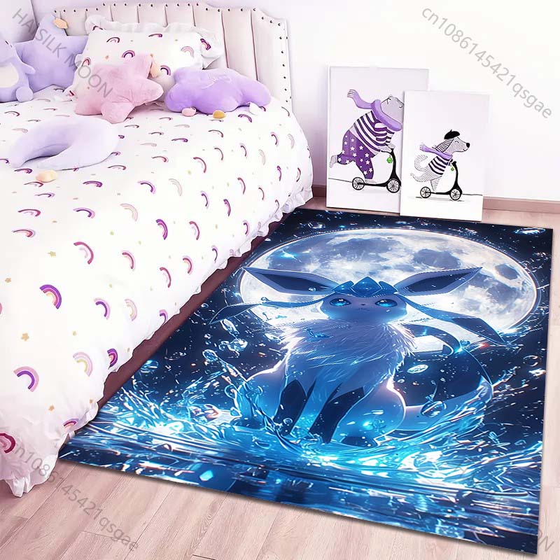 Classic 17 Styles P-Pokemon Eevee Cartoon Carpets Rug for Living Room Bedroom Bedside Floor Mat Area Rug Home Decor Potdemiel