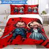 Chucky's Halloween Horror 3pcs K-pop Music Group Bedding set,Ideal for Bedroom, Dormitory,Including Duvet Cover And 2pcs Pillowcases,Fan Gifts