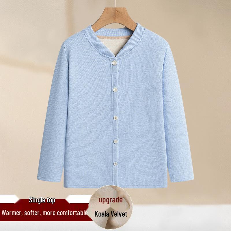 

Зимний теплый кардиган и комплект нижнего белья из флиса для пожилых женщин 4XL (145-160 lbs)