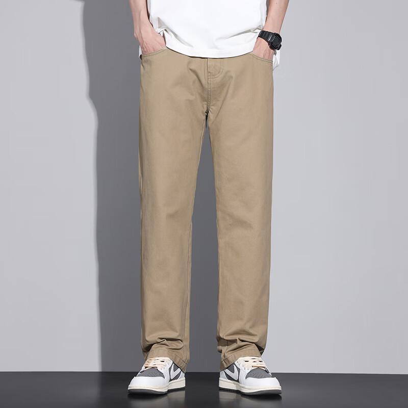 VUUG Herren Leichte Locker Geschnittene Gerade Bein Baumwoll-Cargohose