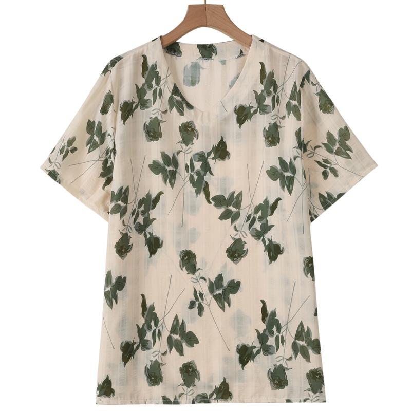 4XL-8XL Übergröße Elegante Blusen für Damen Sommerkleidung Übergroße Oberteile Frau Lässige Kurzarmhemden