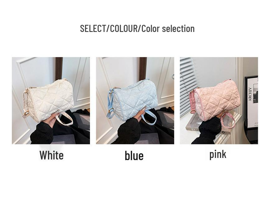 Korean Style Cloud Bubble Crossbody Bag: Niche Pleated Commute Shoulder Bag for Women
