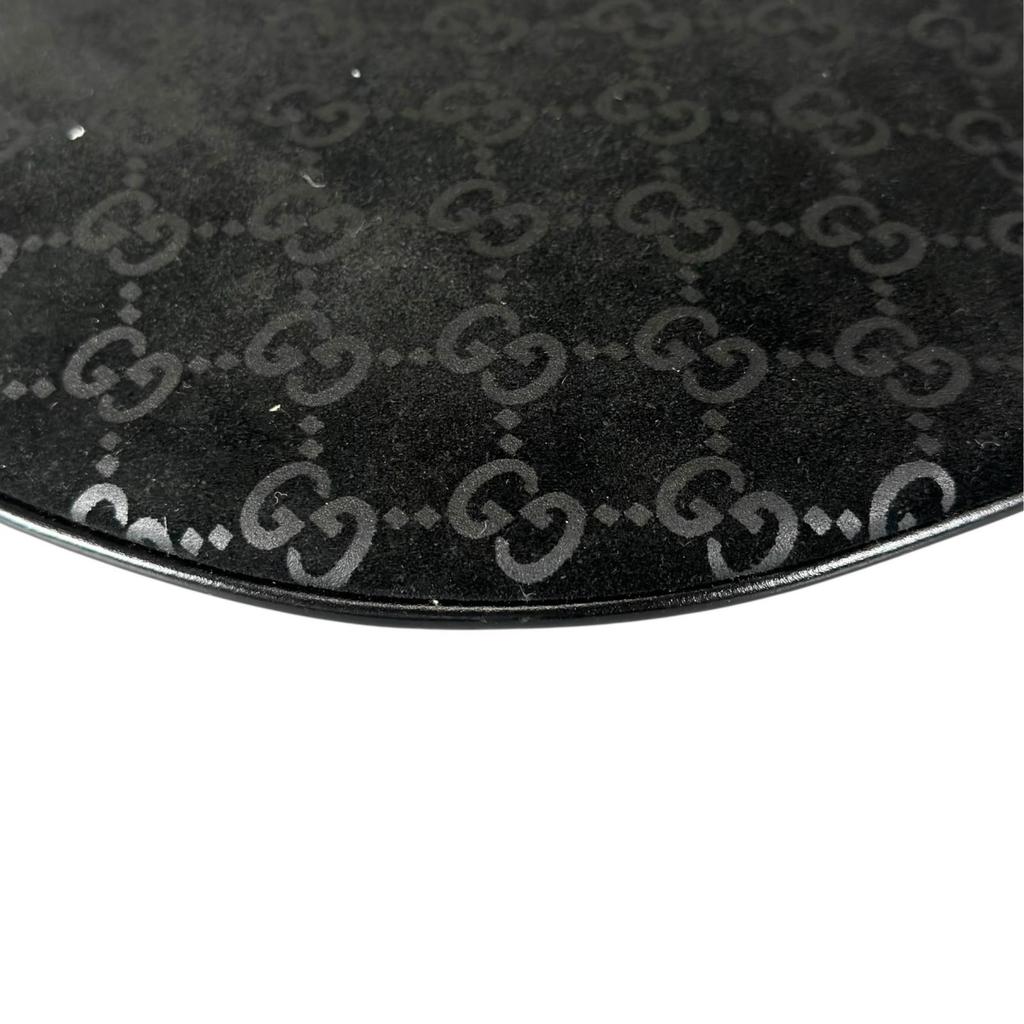 Gucci Shoulder Bag Black Women GG Pattern Used