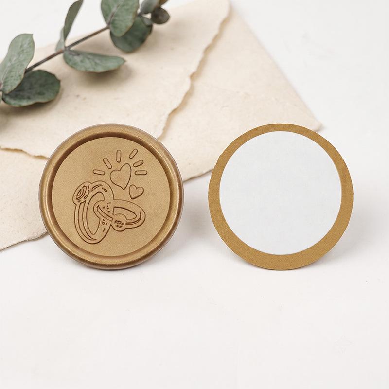 Wax Seal Stamp Kit: Embossed Stamp, Sealing Wax, Stickers for Envelopes, Postcards, Love Letters, and Gifts
