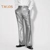 Herrenhose mit glänzenden Pailletten, Retro-Party-Tanzhose mit elastischer Taille, weites Bein, Nachtclub-Diskohose für Bühnenauftritte, Hip-Hop-Bar