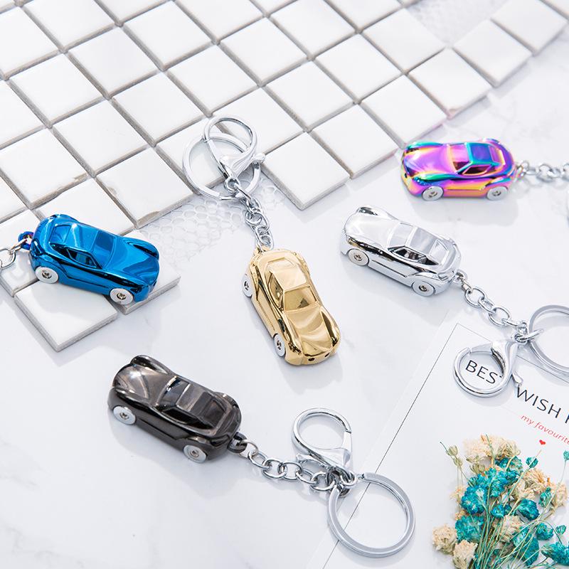 Šviečiantis cinko lydinio automobilio raktų pakabukas vyrams ir moterims kūrybiška dovana poros raktų pakabuko pakabukas Korėja mielas raktų žiedas stalo dekoracija