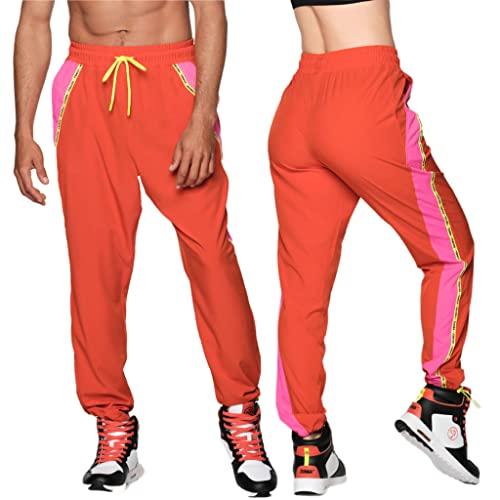 ZUMBA WEAR Fitness Track Pants Z1B000190, Size M, Red