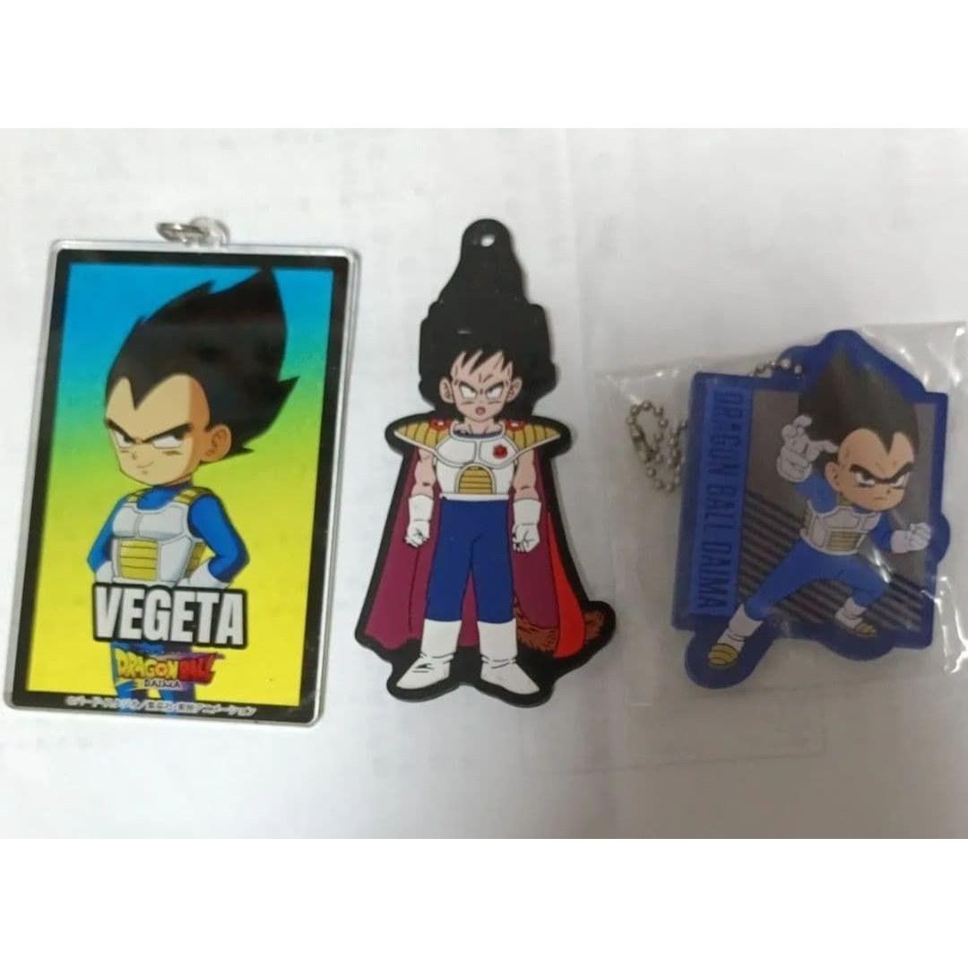 Vegeta Acrylic Key Holder Rubber Strap