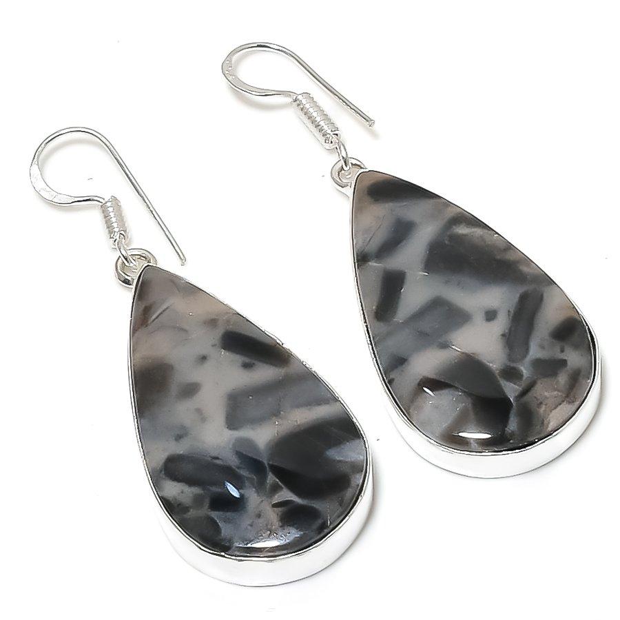 

Ocean Fume Agate Gemstone Handmade Ethnic Jewelry Earring 2.01 SR-7382