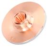 Laser Nozzle Double Layer 1.0mm Aperture Chrome Plated Copper Cutter Head for Replacement