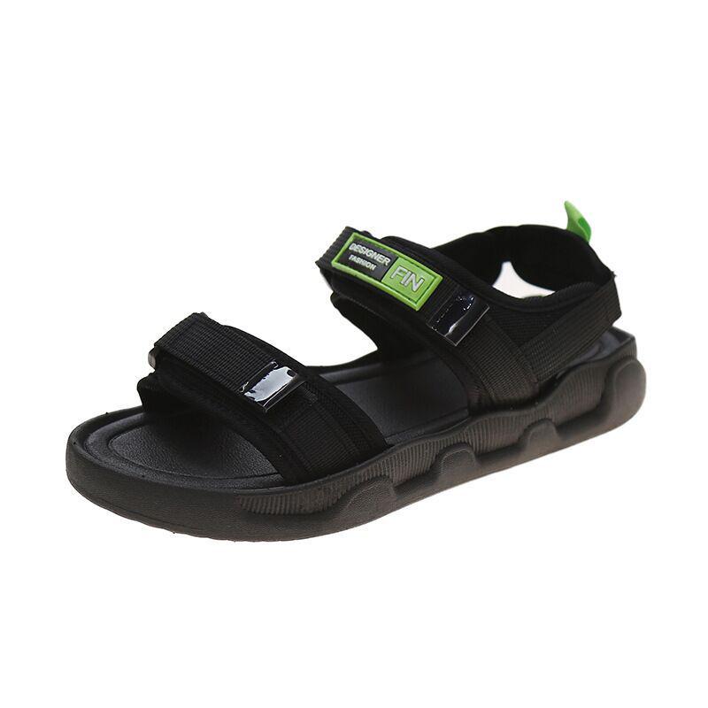 

Trendy Thick Platform Velcro Two-Strap Sandals 33-34