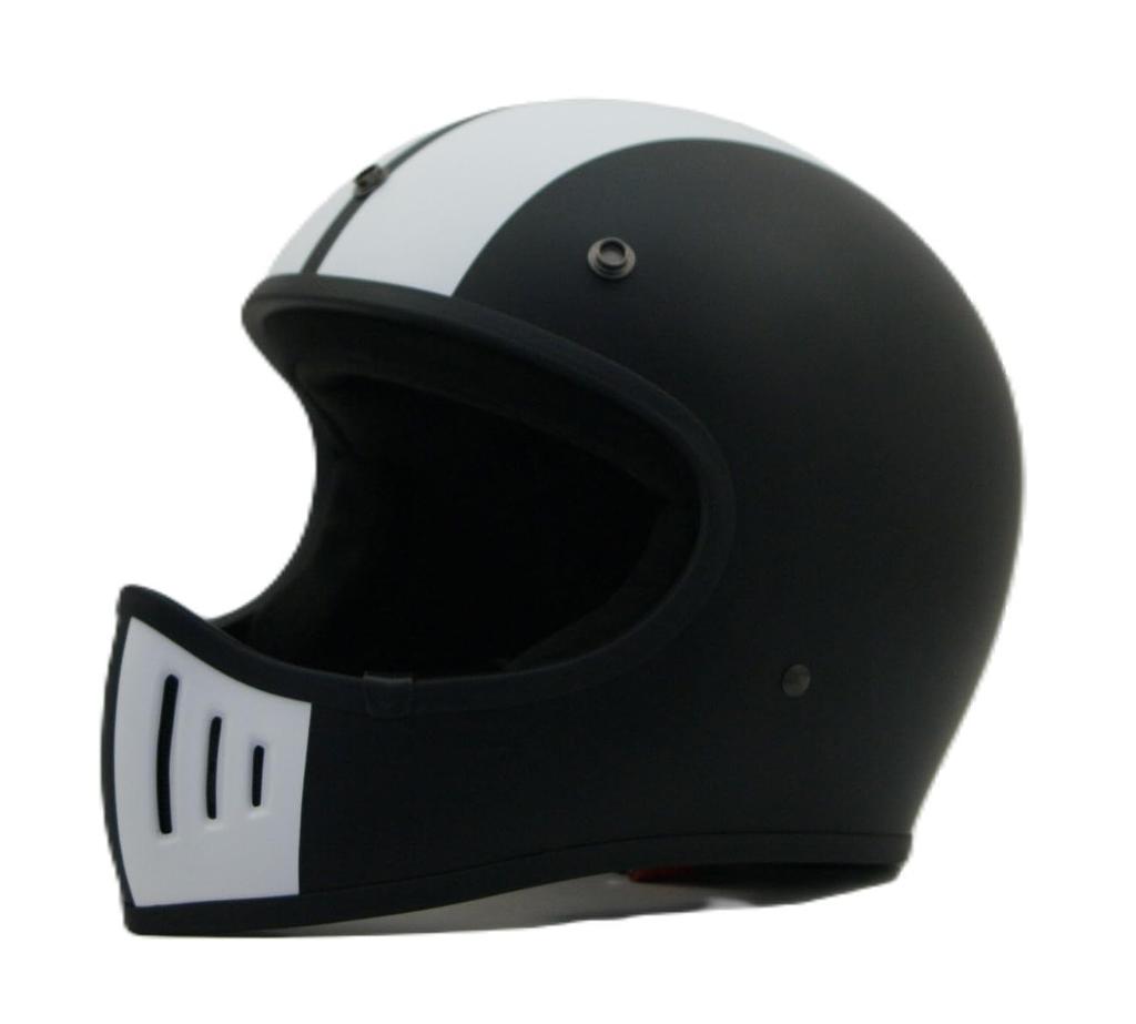 SUNUP COBRA Full Face Motorcycle Size L Matte Black SM-002 Helmet, (59-60cm),