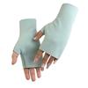 Student writing warm gloves autumn and winter half-finger gloves German velvet cationic men's and women's touch screen dew five-finger manicure