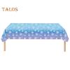 3/6 Pack Christmas Tablecloth Winter Holiday Snowflake Dining Tablecloth Plastic Disposable Table Cover for Christmas Party Decoration
