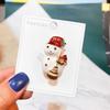 Yimu Alloy Christmas Brooch - Santa Claus & Tree Ornament Corsage