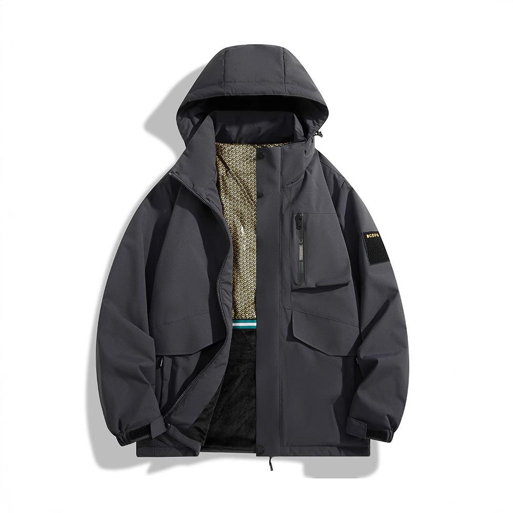 New Graphene Cotton Jacket for Men's Winter Trendy Thickened Jacket for Men and Women's Loose Hooded Cotton Jacket for Warm Tops