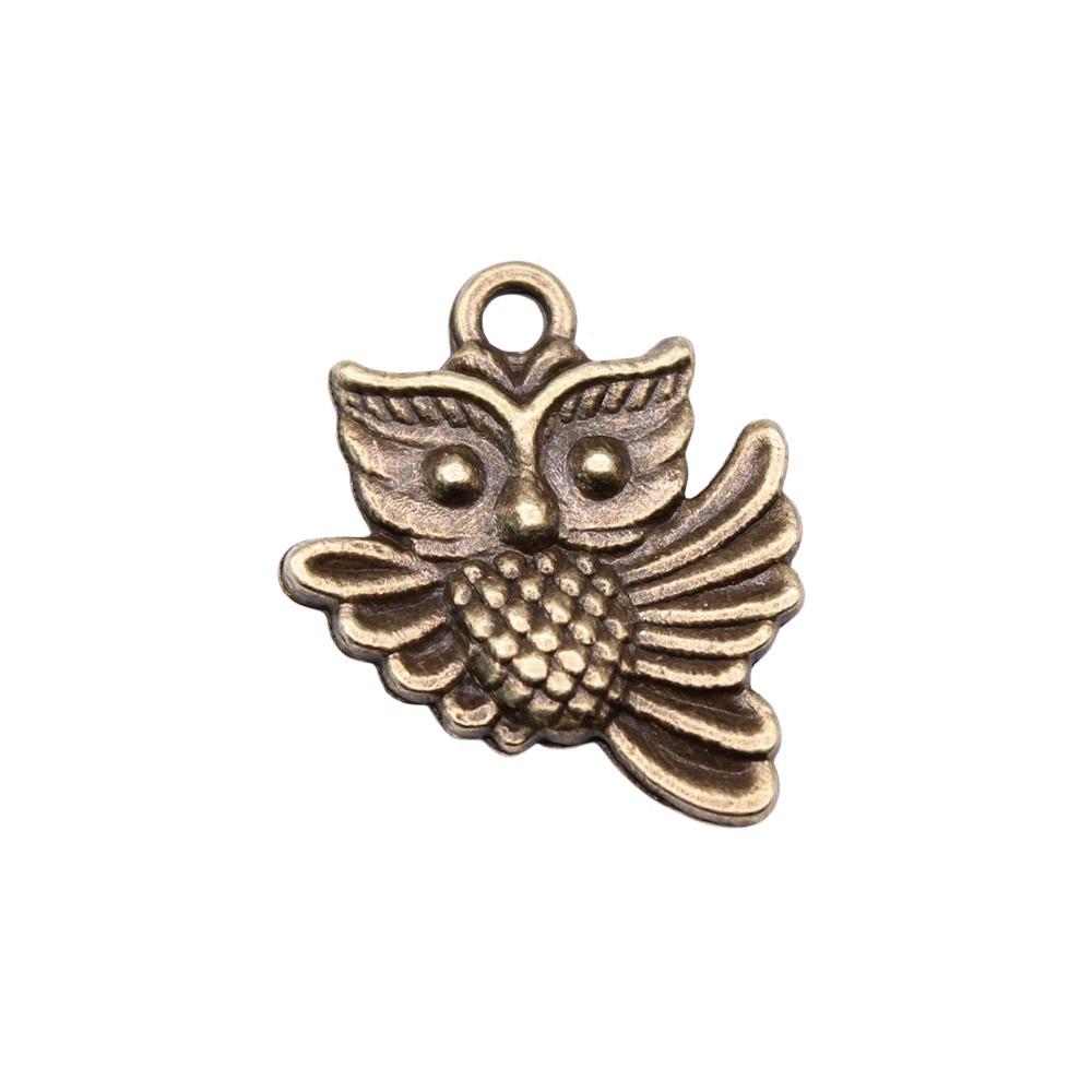 Owl Charms Mini Antique Alloy Pendants For Animal Themed Jewelry Making