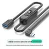 Futa USB 3.0 Extension Cable with Switch, Male To Female for Small Fan, Desk Lamp, Dashcam, or Data Power Supply, 90cm