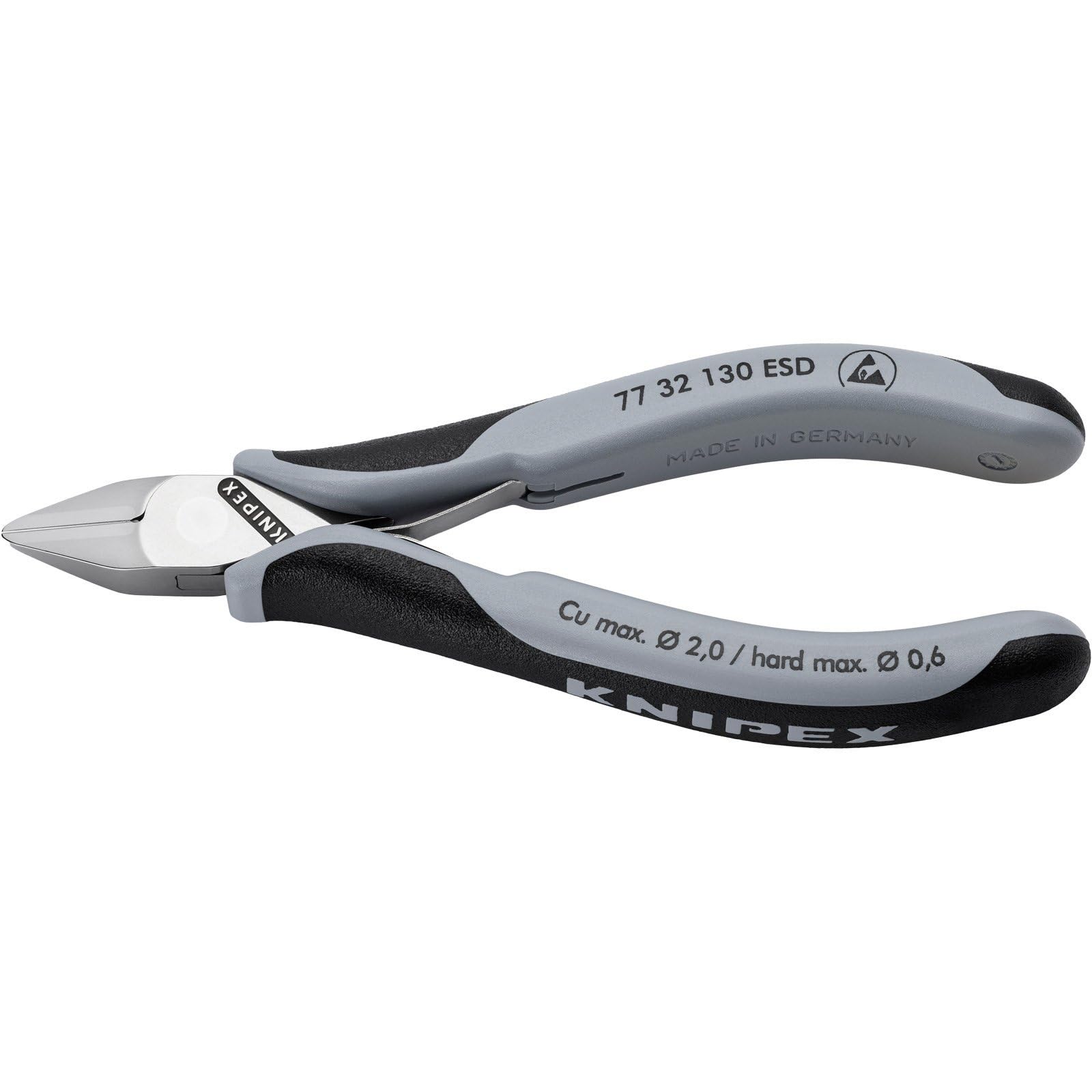 

KNIPEX Precision 7732130ESD Nippers, Anti-Static, 130mm,