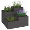 Garden Planter Black 100 X 100 X 60 Cm Steel