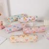 Cartoon Heart Pencil Case - Cute PU Zipper Pouch for Students and Kids
