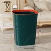 Large Capacity Lidless Trash Can for Home & Office - Suitable for Bathroom, Kitchen, Living Room