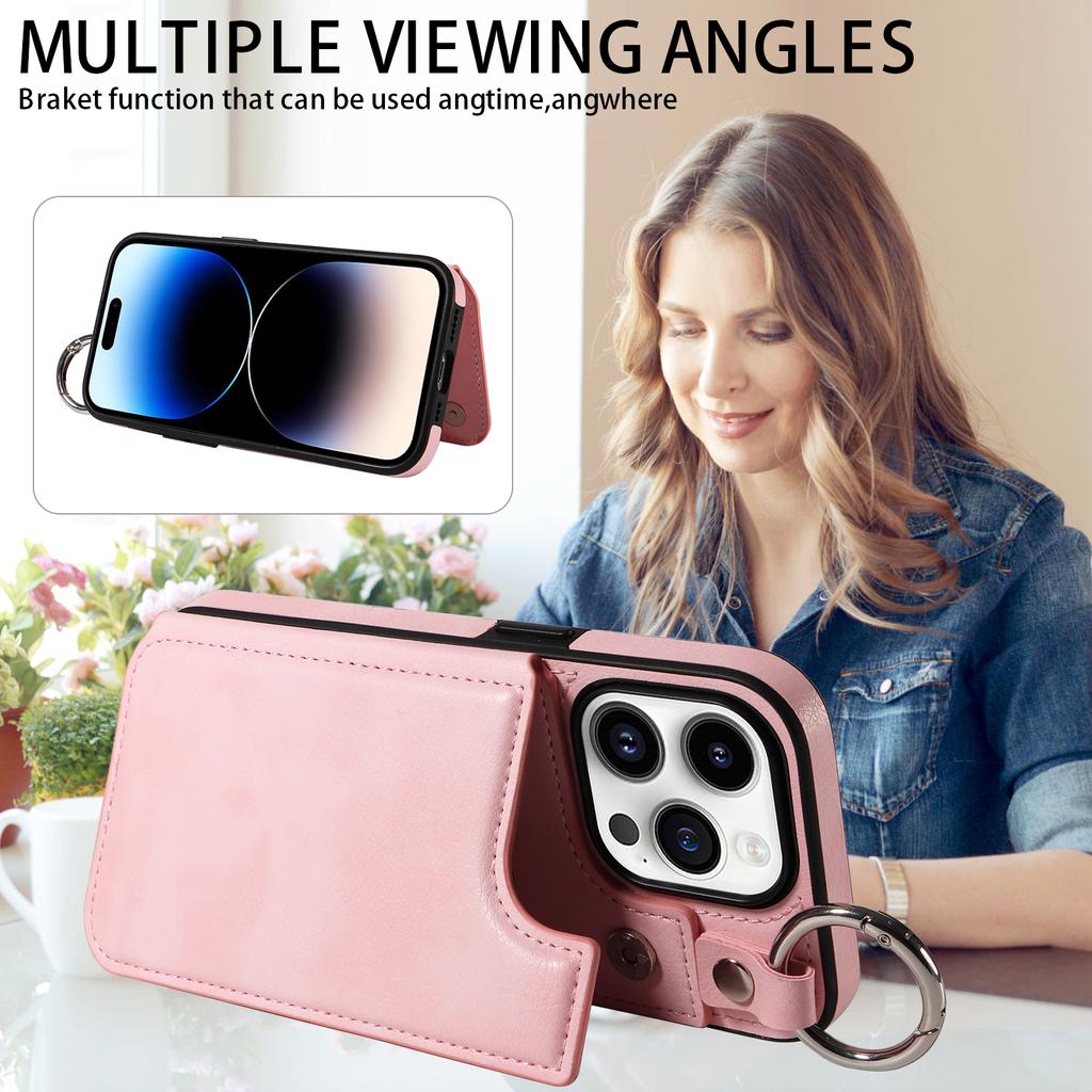 Magnetic Wallet Flip Leather Case Wi/ Ring Buckle For iPhone 15 14 Plus 13 12 11 Pro Max XSMax For Samsung S23 S22 S21 Ultra Plus A14 A54 A13 A53 A25