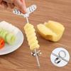 304 Stainless Steel Vegetable Spiral Knife Carving Tool Restaurant Cucumber Salad Chopper Manual Spiral Slicer