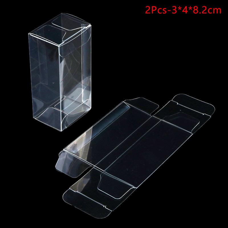 2/5Pcs 1:64 Car Model Display Box Transparent Protective Case Pvc Dust Cover Storage Holder
