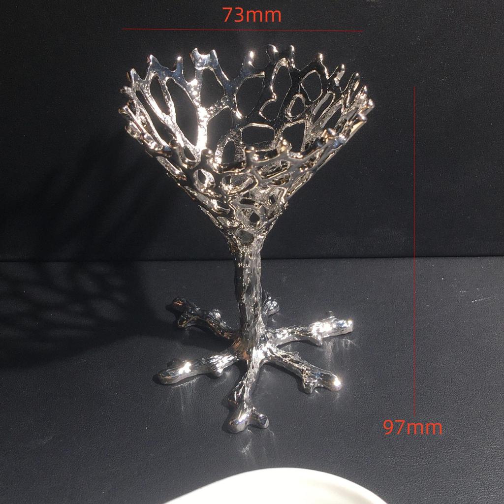 Wooden & Metal Mineral Crystal Ball Display Stand