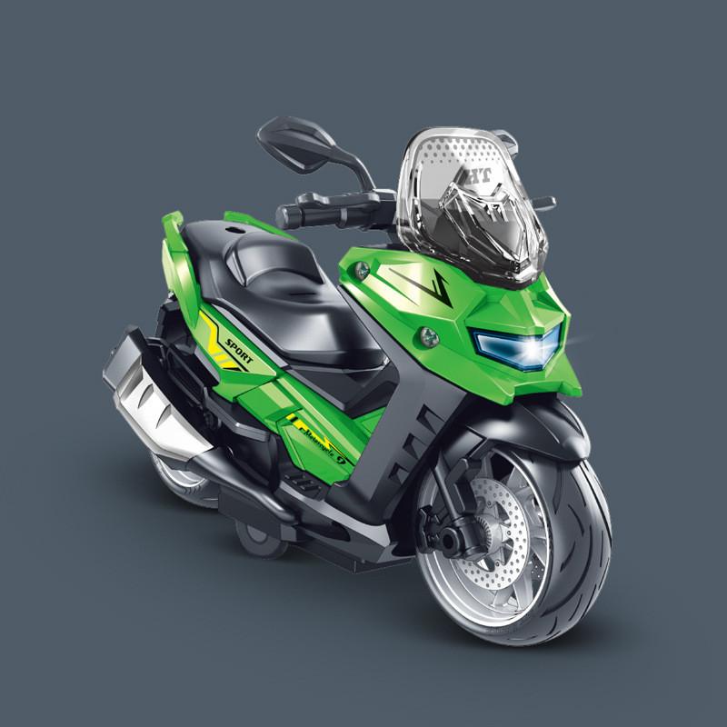 Motorcycle Scooter Kids Model Toy With Sound Light Music For Visual Auditory And
