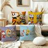 Game Cuphead Cushion Cover Polyester Sofa Cushions Decorative Throw Pillows Home Decoration Pillowcover