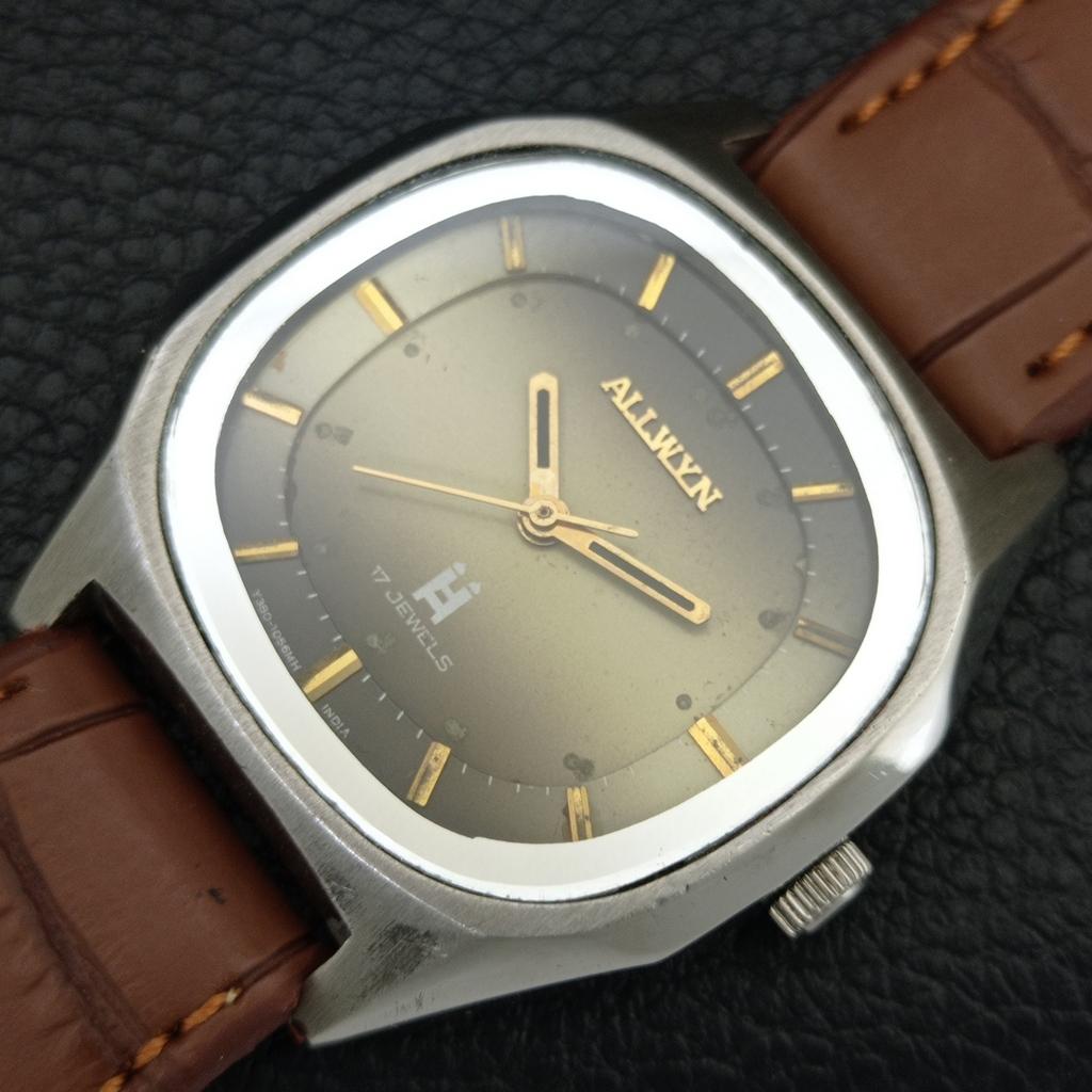 MONTRE VINTAGE ALLWYN 6300A REMONTAGE MANUEL INDIA HOMME CADRAN ORIGINAL a708160-1