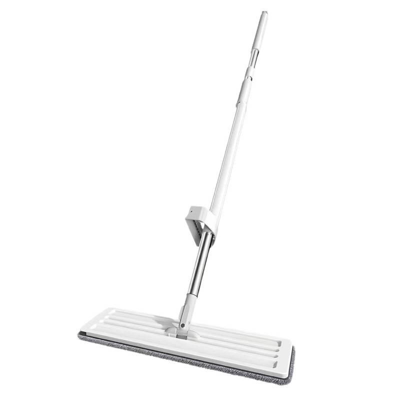 Hands-Free Flat Mop for Wet & Dry Use - Effortless Cleaning & Water Absorption.