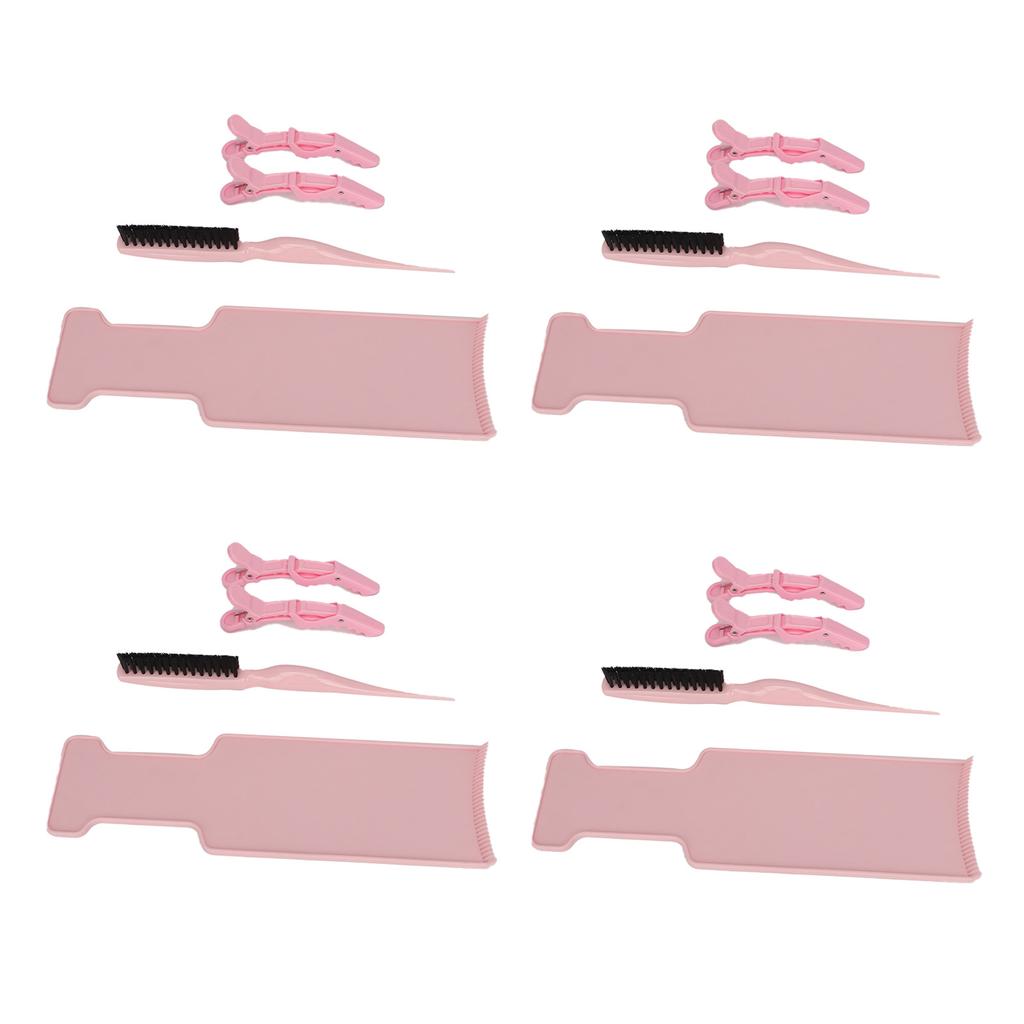 Hair Dyeing Board Comb Clip Set Wide Application Area Easy to Grip Soft Bristle Energy Saving Hair Coloring Dyeing Kit
